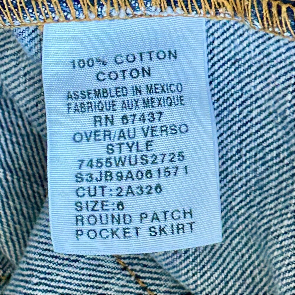 Polo Jeans Co. Ralph Lauren Skirt Womens Size 6 Blue Denim Maxi Front Slit - Picture 3 of 8